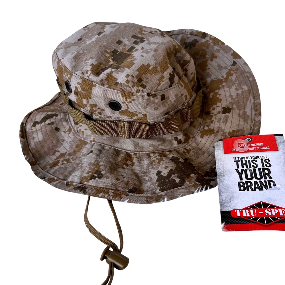 Tru-Spec Boonie Hat Gorpcore Desert Digital Camo Tactical Sun‎ Hat 3230003 NEW